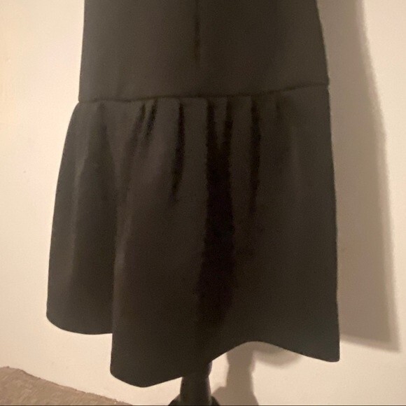 Eliza J Womens Size 10 Black Swiss Polka Dot Flare Waist Wardrobe Dinner Event - Picture 6 of 10